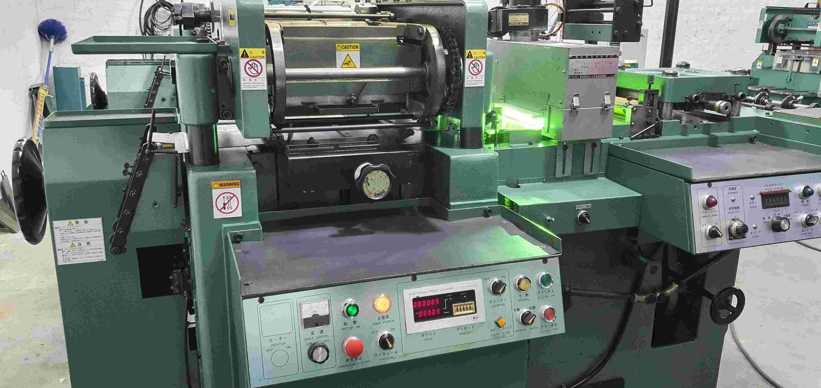 ONDA 150 OPM JAPANESE FLAT BED LABEL PRINTING MACHINE FROM MK PRINTECS MACHINERY