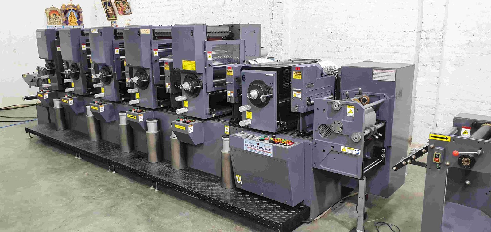 IWASAKI LR 25 [ 5 + 1 ] INTERMITTENT ROTARY LABEL PRINTING MACHINE FROM MK PRINTECS MACHINERY | +91 9842985143