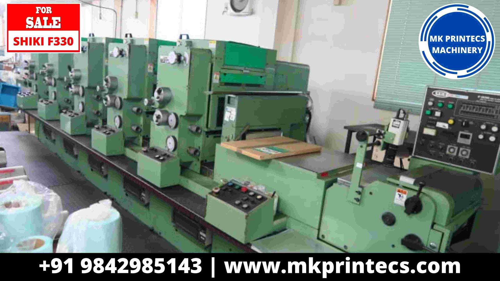 SHIKI F330 INTERMITTENT OFFSET ROTARY LABEL PRINTING MACHINE | MK PRINTECS MACHINERY